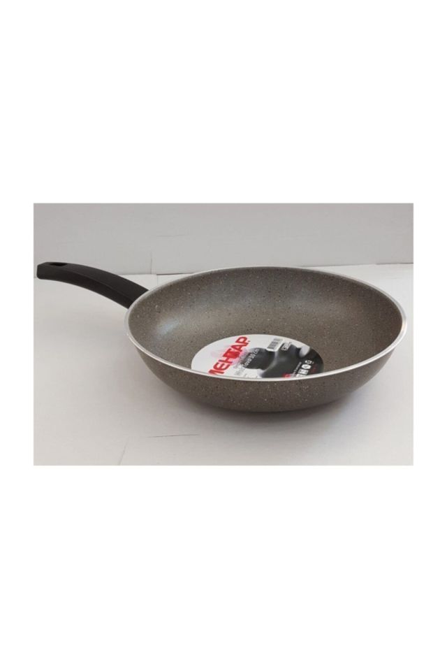 Granit Wok Tava28 Cm(büyük Boy Gri) Yanmaz-yapışmaz Yüzey