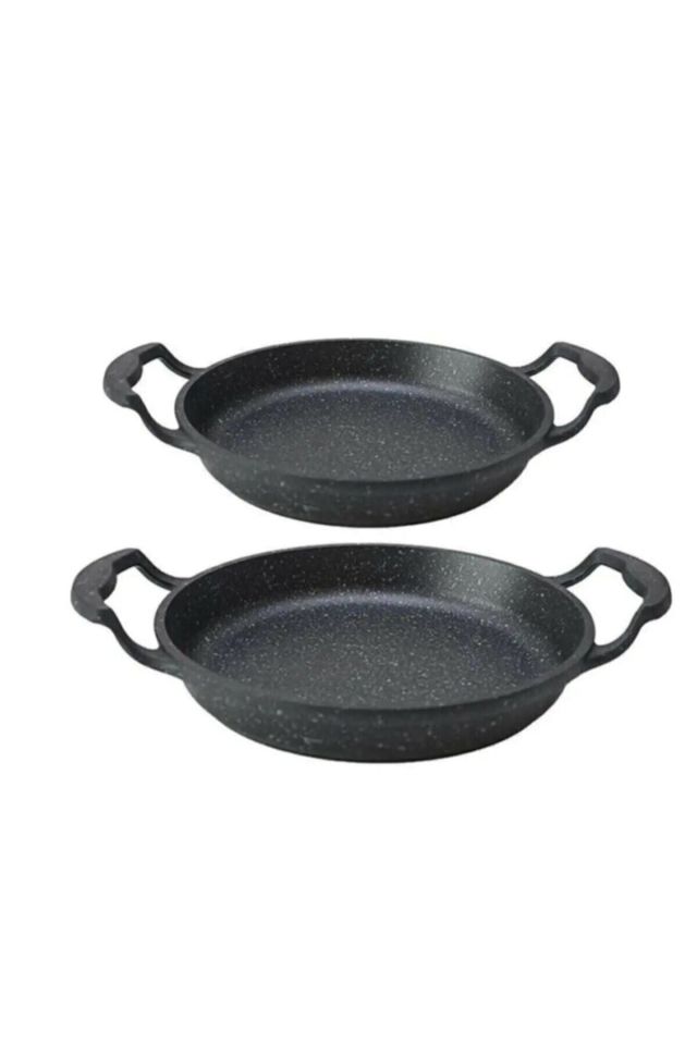 Eda Döküm Granit Sahan Seti 16cm Ve 18cm