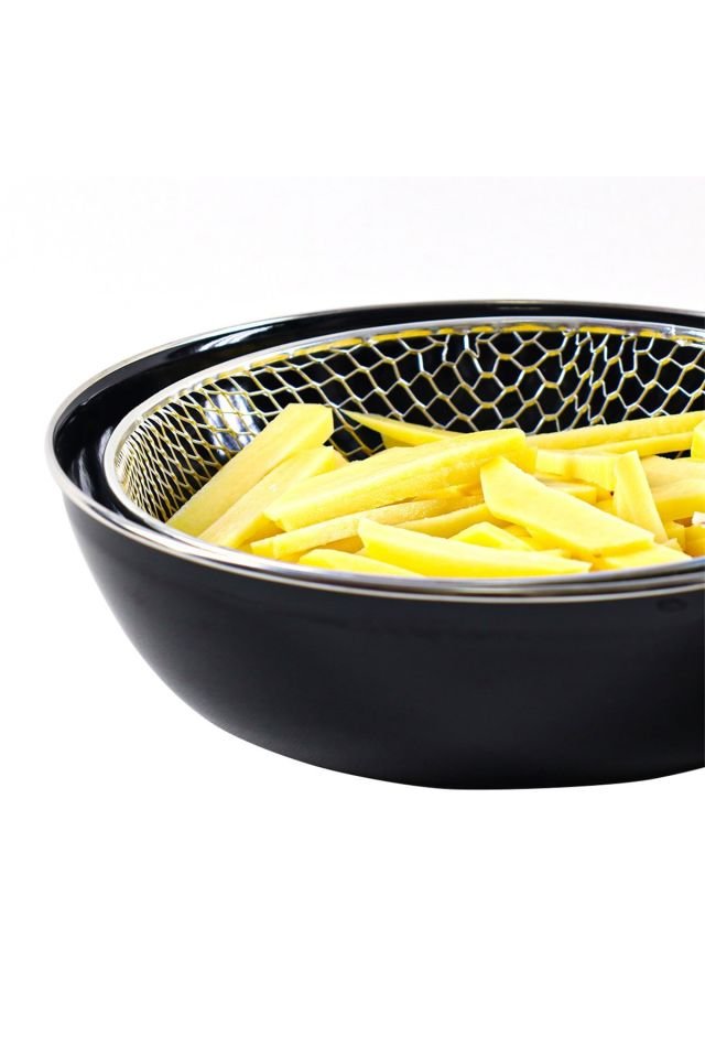 Alev Emaye Telli Wok Kızartma Tavası 26cm