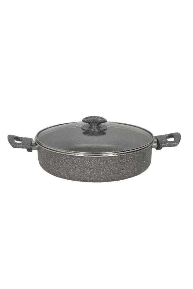 Granit Karnıyarık Tenceresi Gri 3,2 mm 24 cm