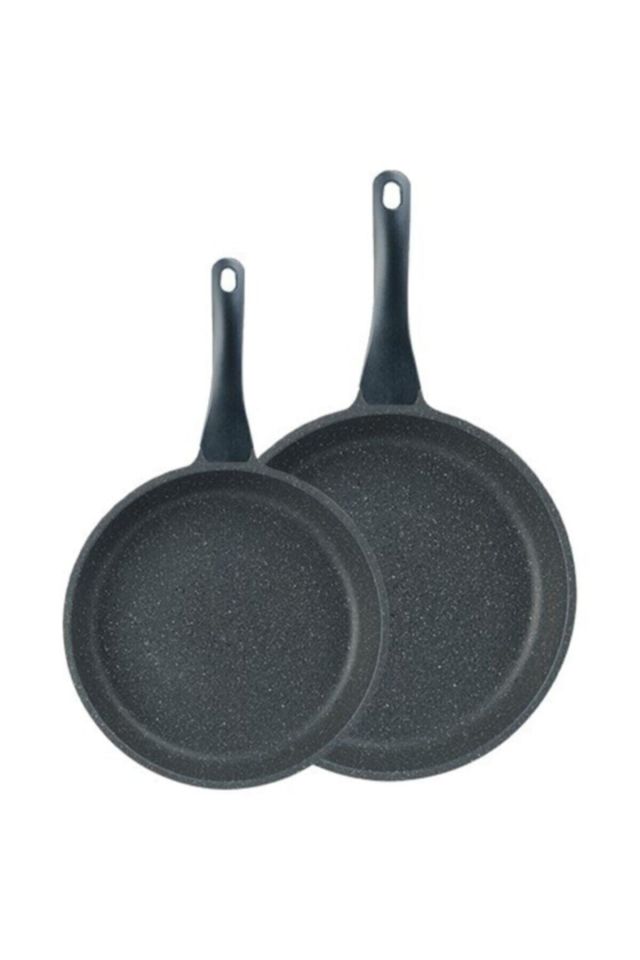 Alüminyum Döküm 20-28cm 2'li Tava Seti / Gri