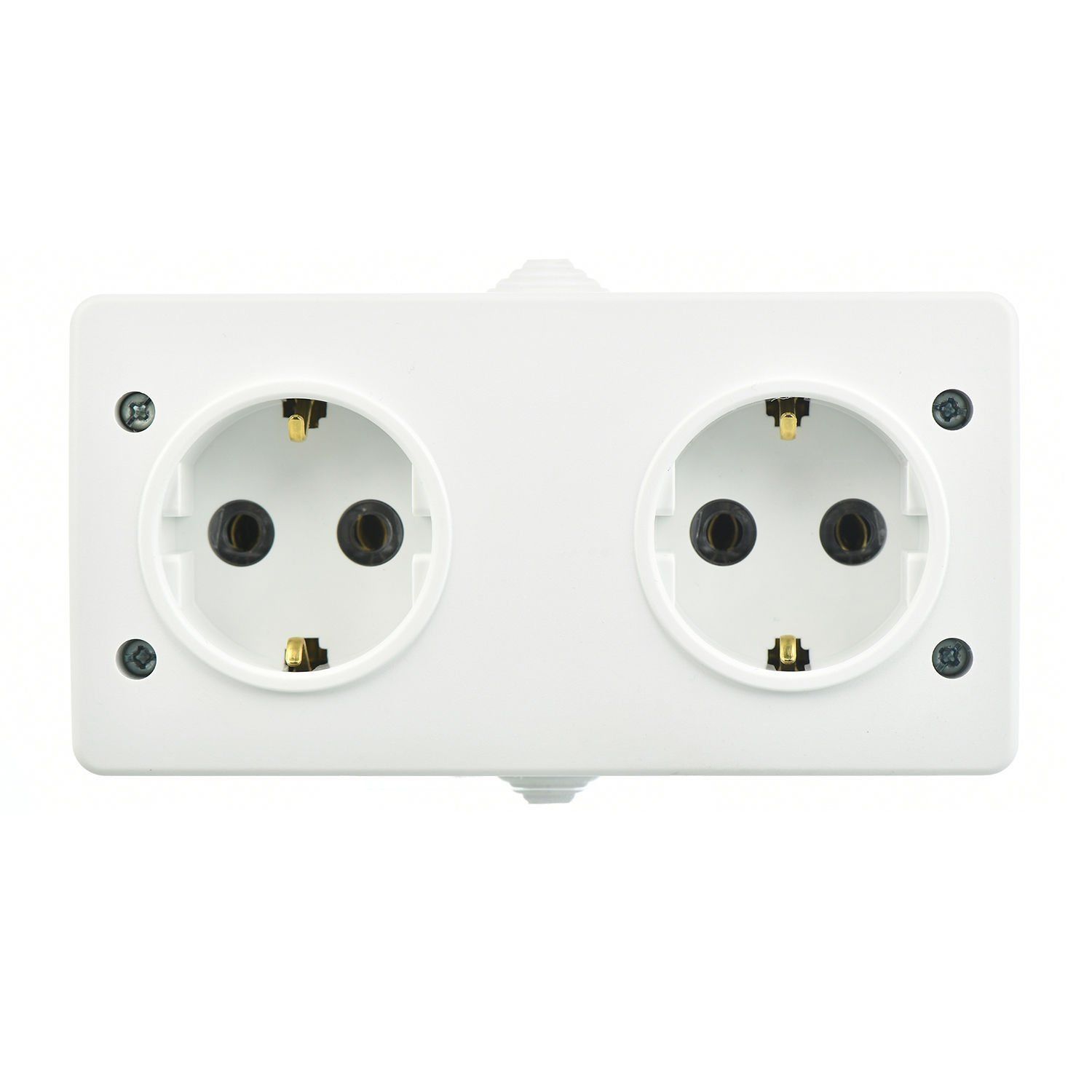 Günsan Fantasy Beyaz Kapaksız İkili Grup Priz (Topraklı Priz + Topraklı Priz)
