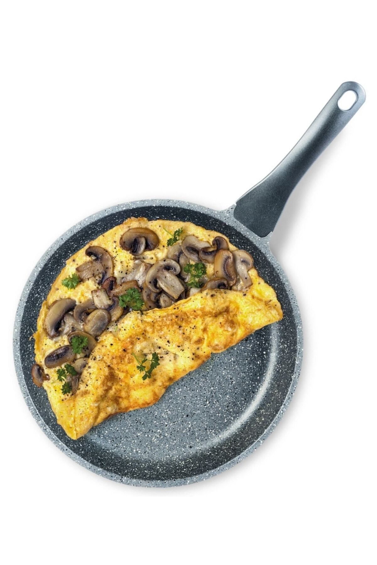 Döküm Granit Tava 24 Cm Gri