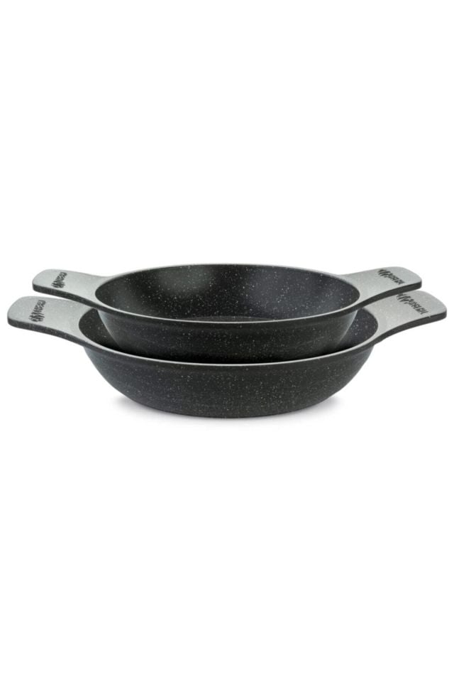 2'li Sahan Seti Gri 20-22cm