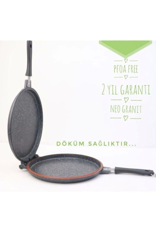 Balık Tava Döküm 28 Cm Çift Taraflı