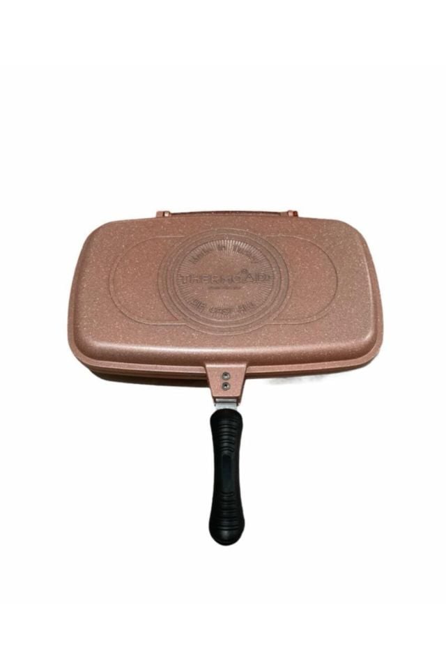 Çift Taraflı 40 Cm Balık Tavası Rosegold