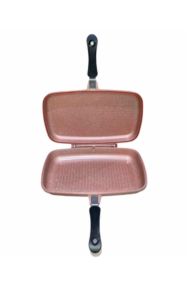 Çift Taraflı 40 Cm Balık Tavası Rosegold