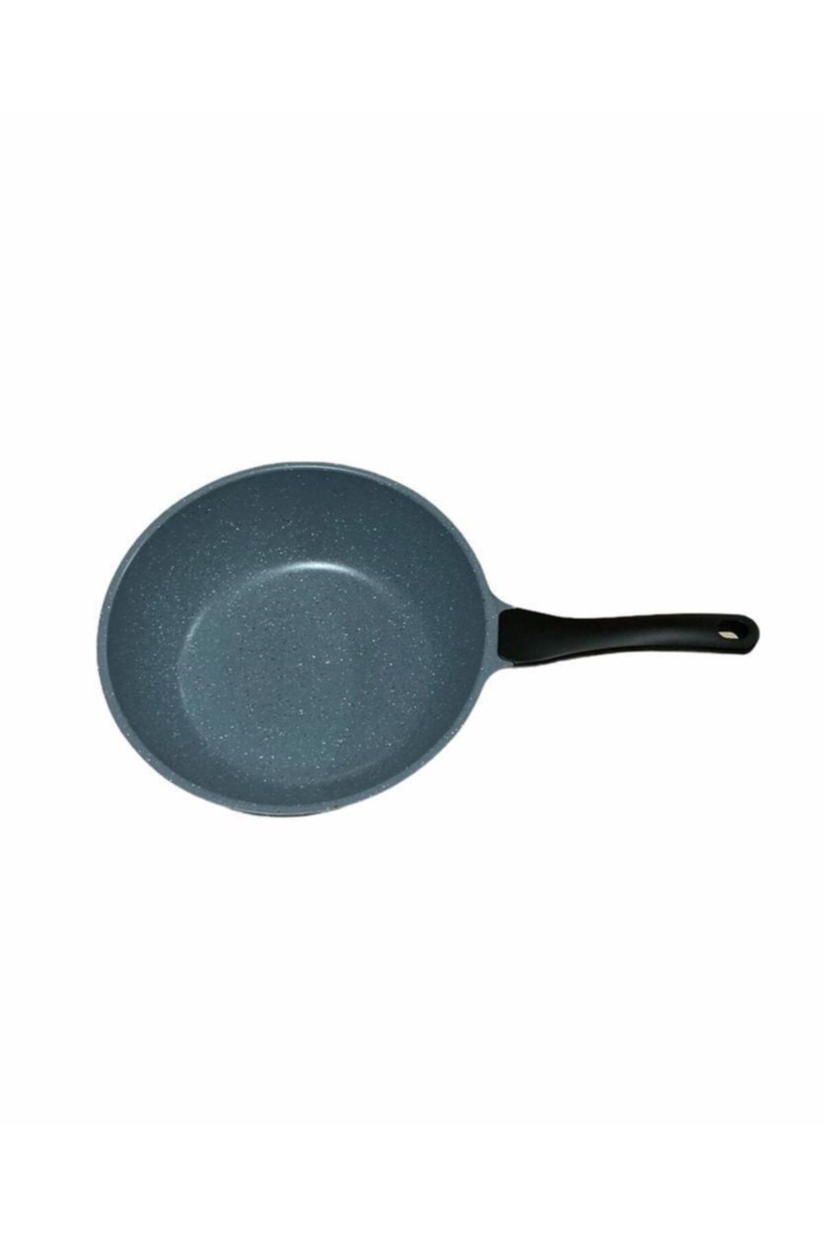 28 Cm Döküm Granit Wok Tava /kahverengi