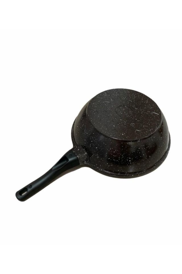 28 Cm Döküm Granit Wok Tava /kahverengi