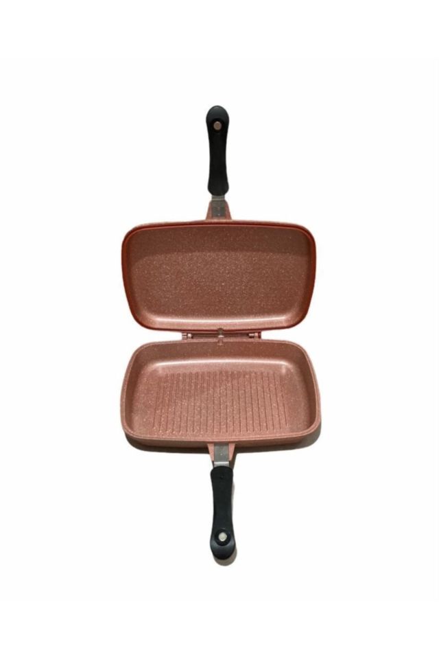 Çift Taraflı 36 Cm Balık Tavası Rosegold