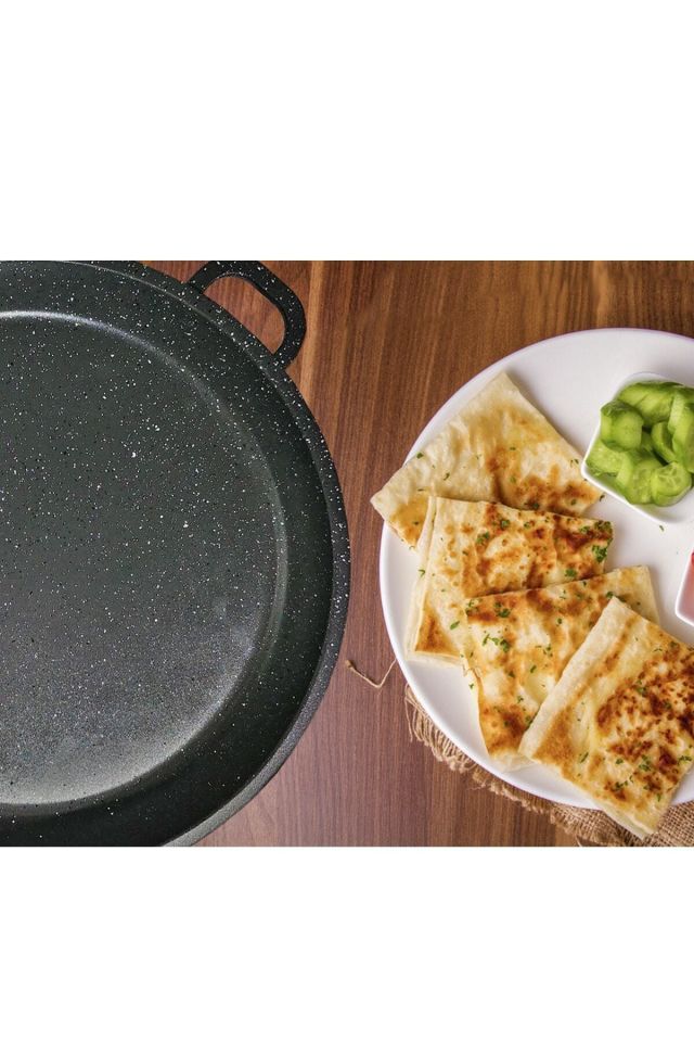 Granit Döküm Gözleme Ve Bazlama Tavası 36 Cm