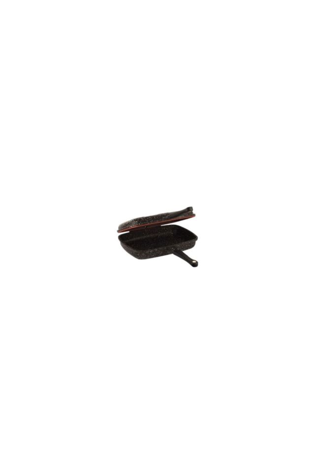 Çift Taraflı 34 Cm Balık Tavası Siyah