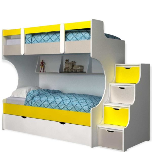 Yavrulu Ranza % 100 MDF Merdivenleri Dolaplı