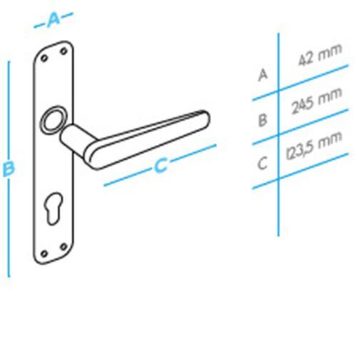 DOĞANLAR SİMGE SATEN NİKEL AYNALI YALE KAPI KOLU