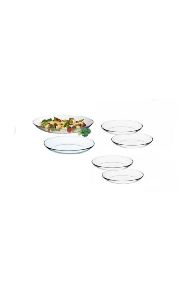 Invitation Oval Servis Kayık Tabak Seti 6 Lı Set