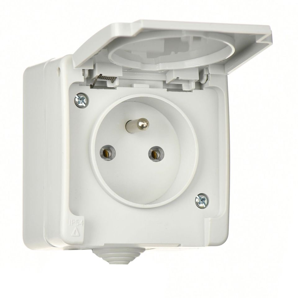 Günsan Fantasy Gri Çocuk Korumalı Kapaklı Topraklı UPS Priz