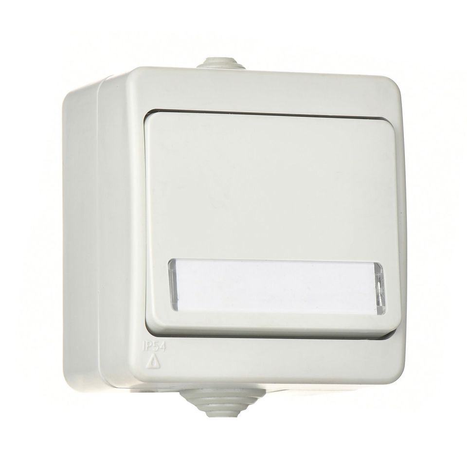 Günsan Fantasy Gri Fantasy Işıklı Etiketli Zil Butonu 12V Gri