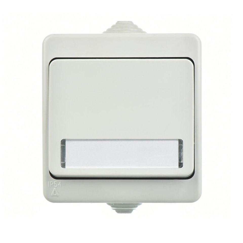 Günsan Fantasy Gri Fantasy Işıklı Etiketli Zil Butonu 12V Gri