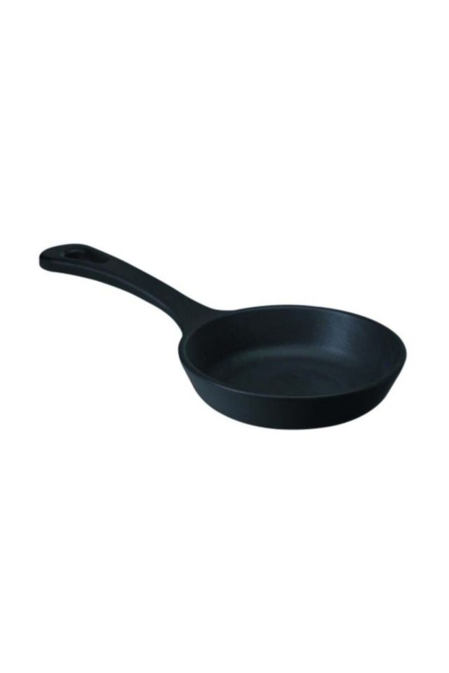 Döküm Yuvarlak Kızartma Tavası Yekpare Saplı. Çap(ø)12cm.