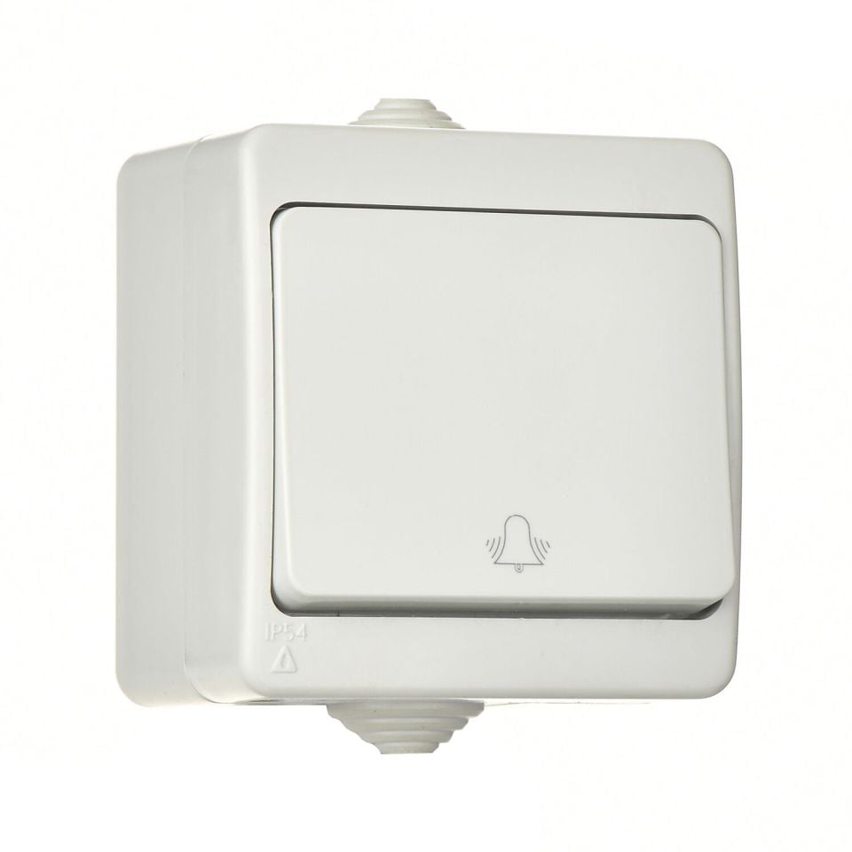 Günsan Fantasy Gri Vidalı Zil Butonu