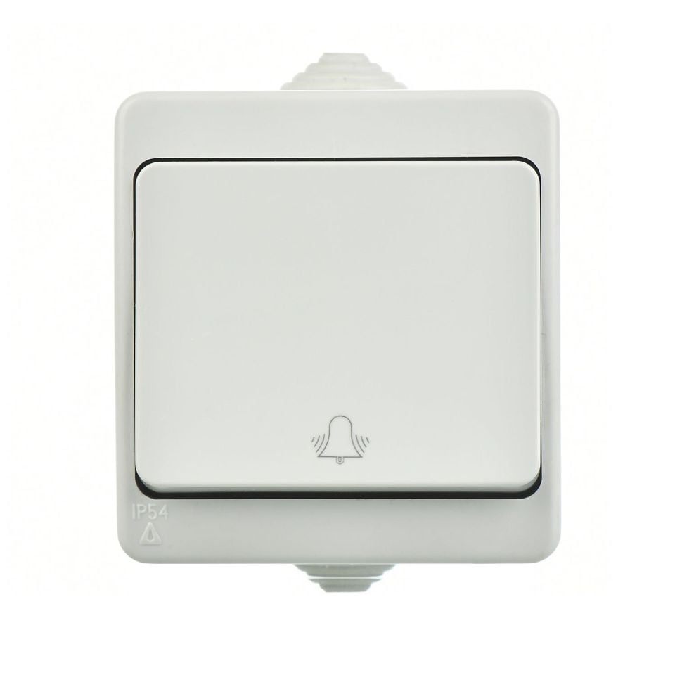 Günsan Fantasy Gri Vidalı Zil Butonu