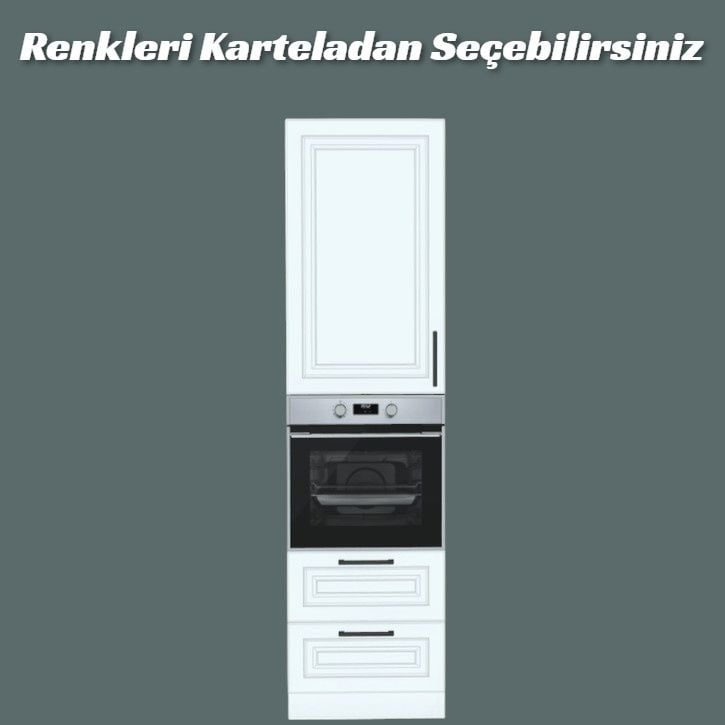 Mutfak Tam Boy Ankastre Modülü Alt iki Çekmeceli