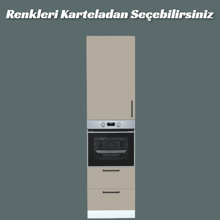 Mutfak Tam Boy Ankastre Modülü Alt iki Çekmeceli