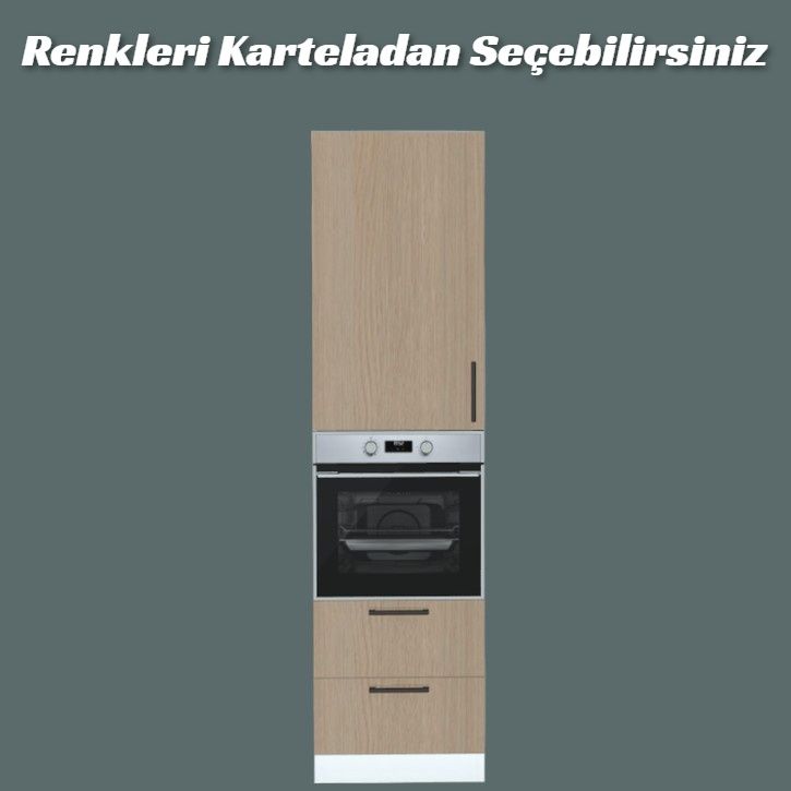 Mutfak Tam Boy Ankastre Modülü Alt iki Çekmeceli