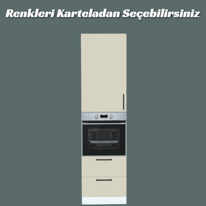 Mutfak Tam Boy Ankastre Modülü Alt iki Çekmeceli