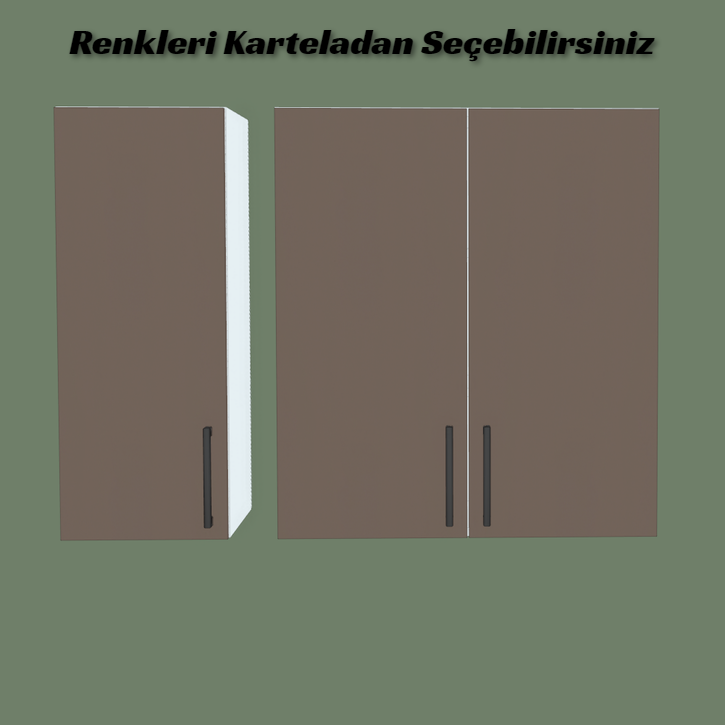 Mutfak Üst Dolap Modülü Yükseklik 80 cm