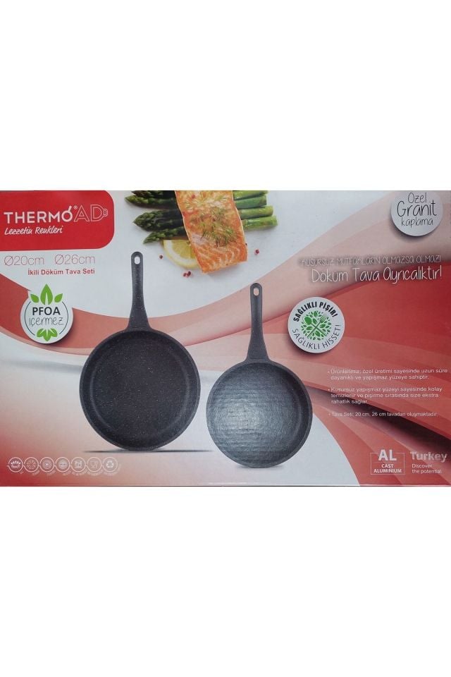 20cm 26cm Ikili Döküm Tava Seti