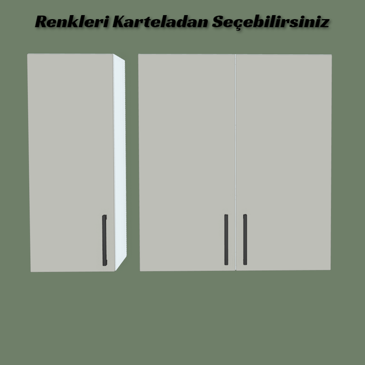 Mutfak Üst Dolap Modülü Yükseklik 100 cm