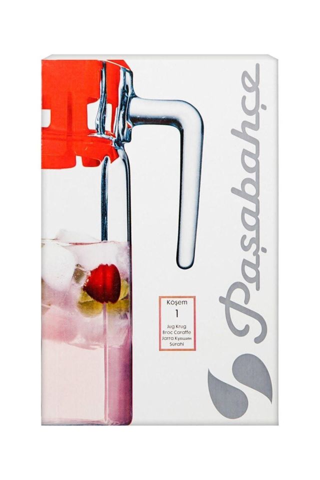 Köşem Sürahi 1,5 Litre (43414), Kapaklı Cam Sürahi 1500 Cc Fma01030