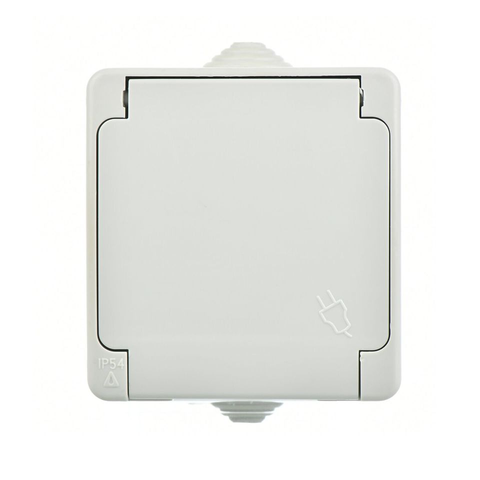 Günsan Fantasy Beyaz Çocuk Korumalı Kapaklı Topraklı UPS Priz