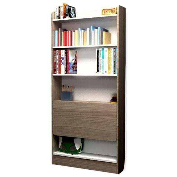 Katlanır Çalışma Masası + Kitaplık 180 x 60 x 20 + 40