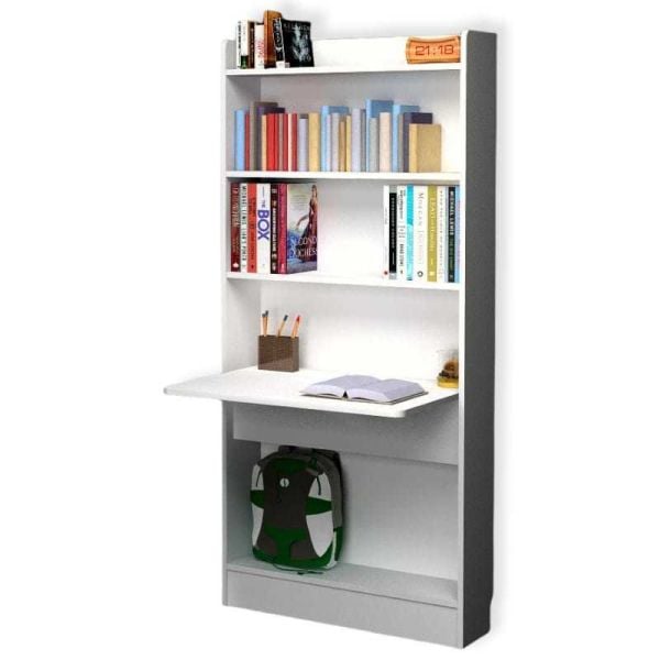 Katlanır Çalışma Masası + Kitaplık 180 x 60 x 20 + 40