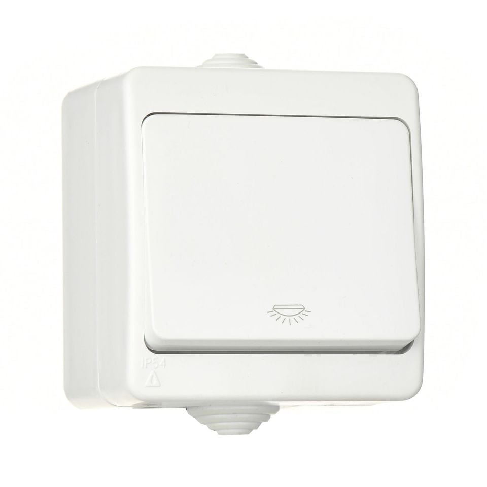 Günsan Fantasy Beyaz Vidalı Liht Anahtar