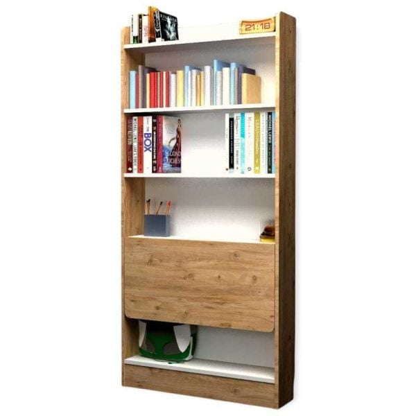 Katlanır Çalışma Masası + Kitaplık 180 x 70 x 20 + 40