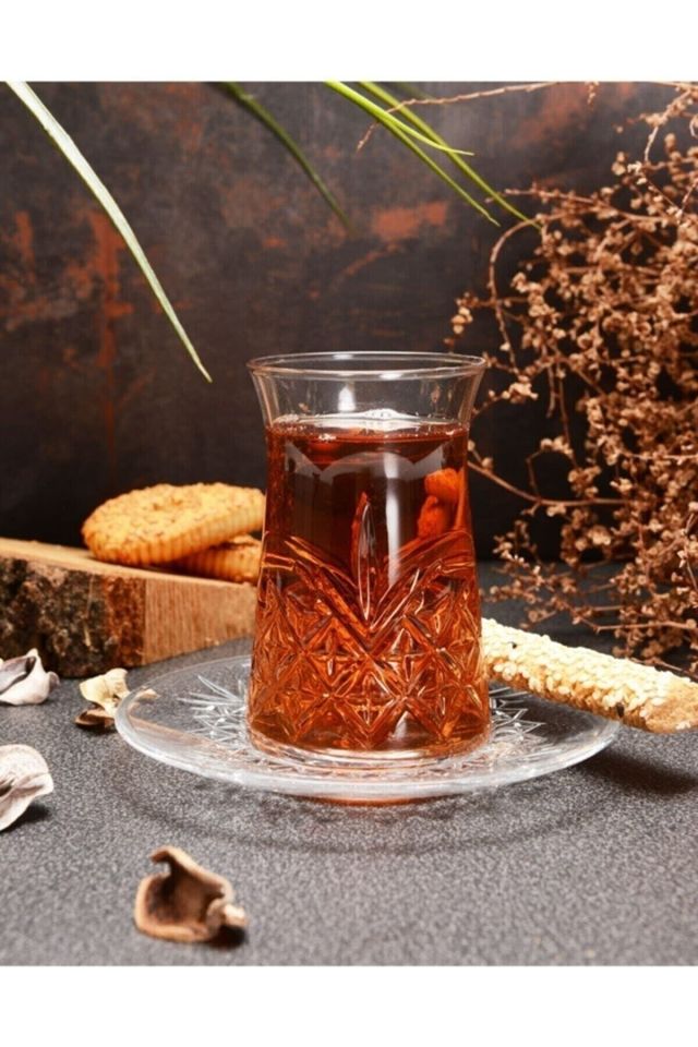 Timeless Çay Bardağı Ve Çay Tabağı Seti 6 Kişilik