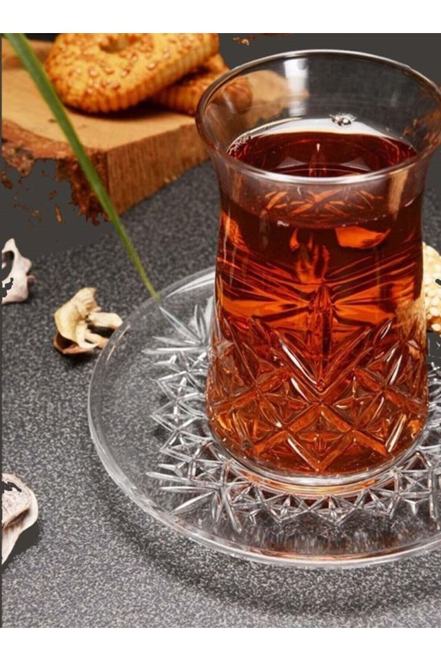 Timeless Çay Bardağı Ve Çay Tabağı Seti 6 Kişilik
