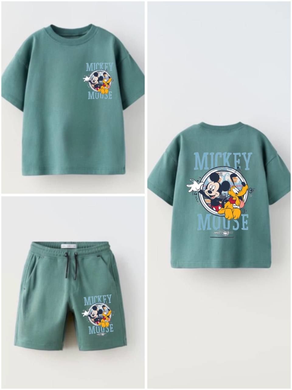 Mickey baskılı takım