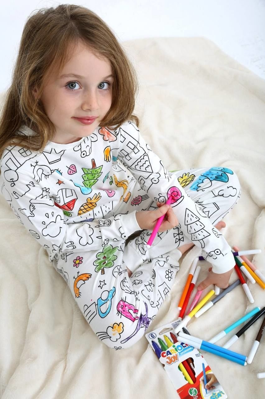 Pijama Takım (Boya kalemi hediyeli)