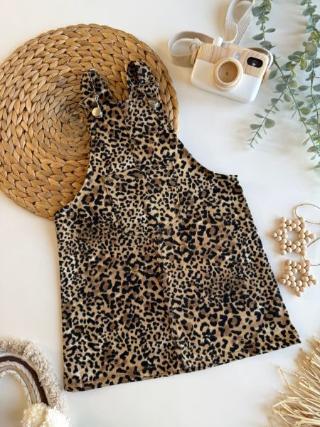 Leoparlı jile siyah bebe yaka üst