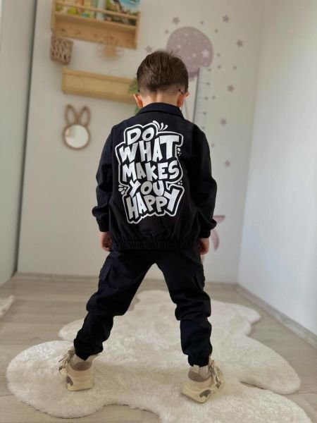 Gabardin kumaş siyah 3lü set