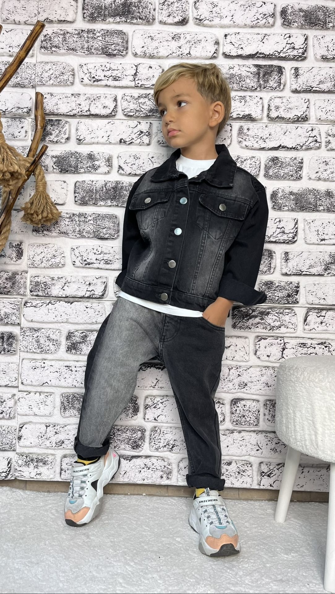Denim ceket & jean takım