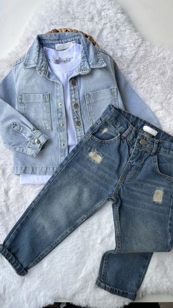 Denim ceket & Jean takım
