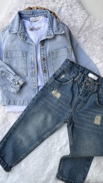 Denim ceket & Jean takım