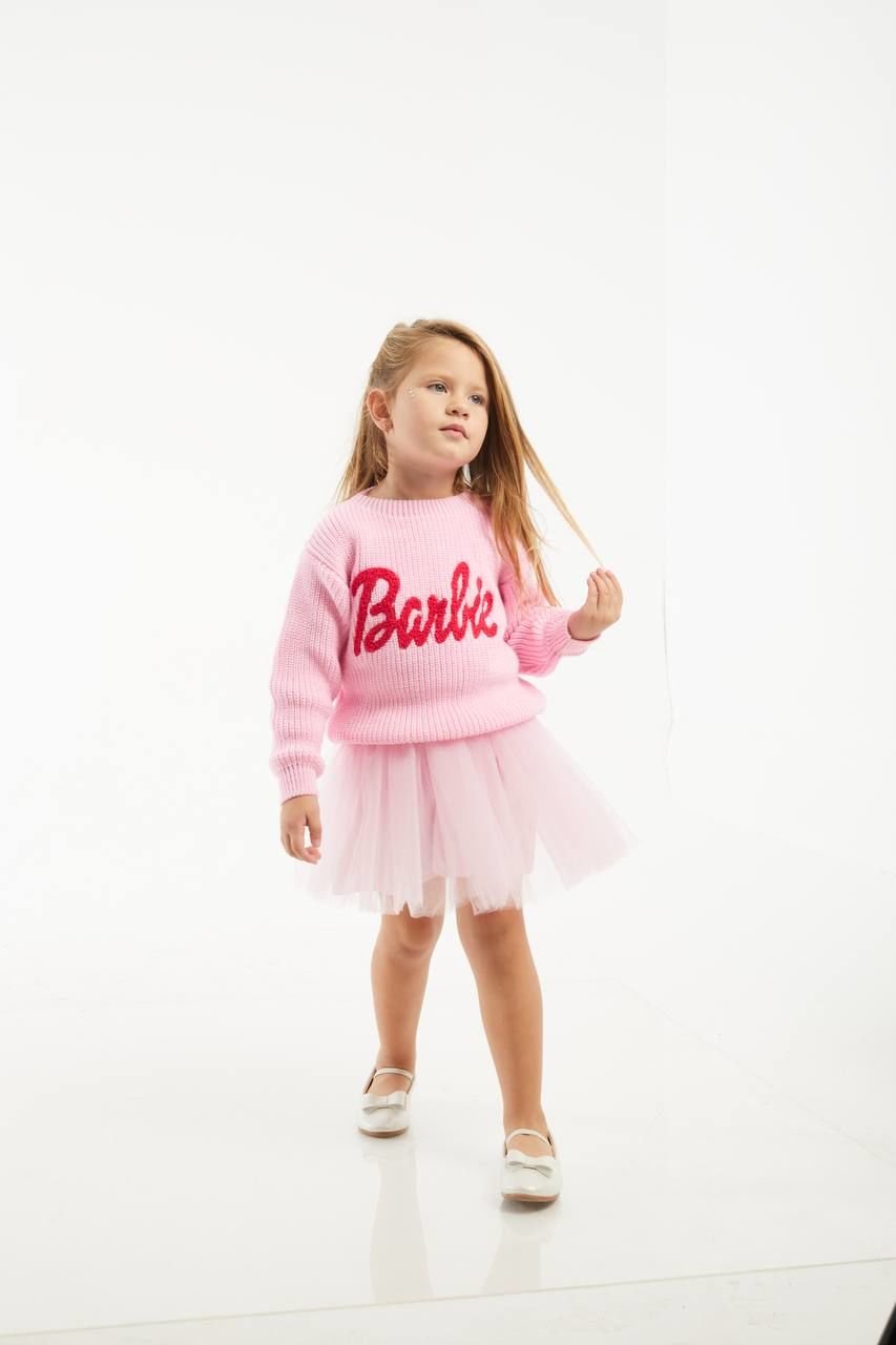Barbie tütü etekli triko takım