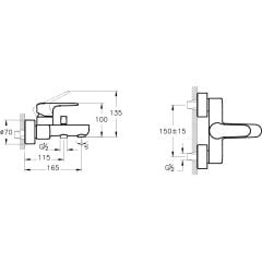 Root Round Banyo Bataryası A42725