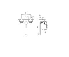 Minimaxs  Eviye Bataryası -Duvardan A42095 Krom